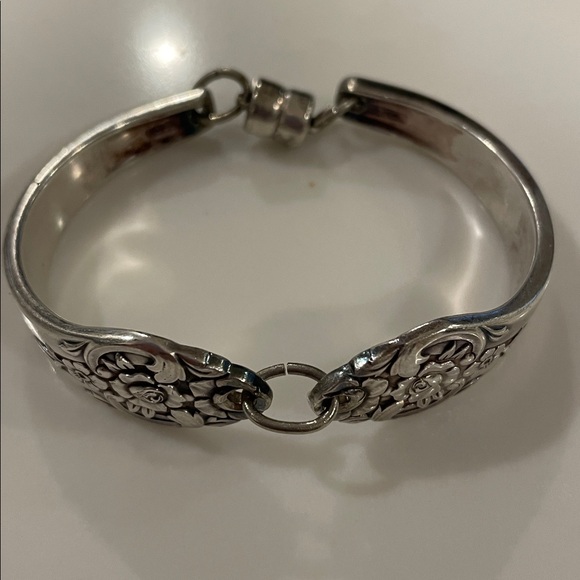 Handmade Jewelry - Vintage Silverware Spoon bracelet.1950s